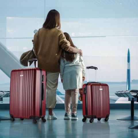 ZESTAW 2 WALIZEK 18 i 26 CALE SLAZENGER RED WINE