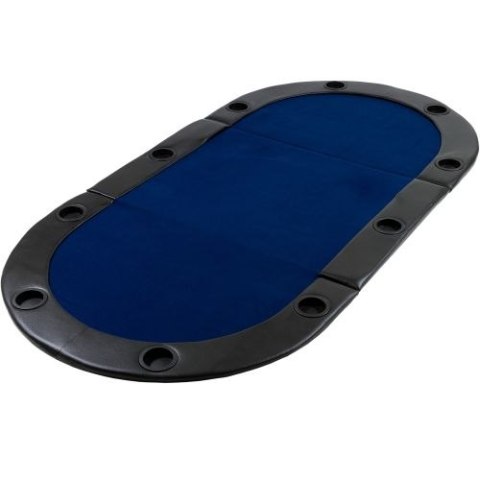 Mata składana do pokera niebieska