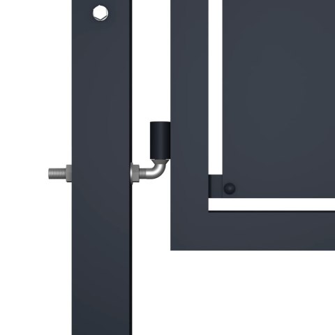 Brama ogrodzeniowa, stal, 400 x 175 cm, antracytowa