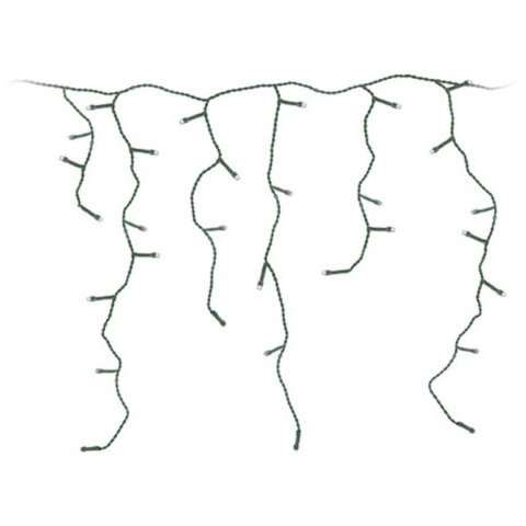 LAMPKI CHOINKOWE KURTYNA ŚWIETLNA ZEW 180 LED STEROWNIK TIMER CIEPŁY BIAŁY KABEL ZIELONY