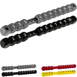 TUNIRO - dwa liczniki manualne kostki do piłkarzyków, czarny-szary