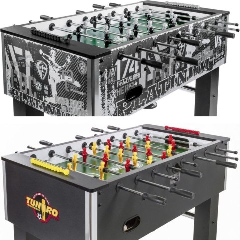 TUNIRO - dwa liczniki manualne kostki do piłkarzyków, czarny-szary