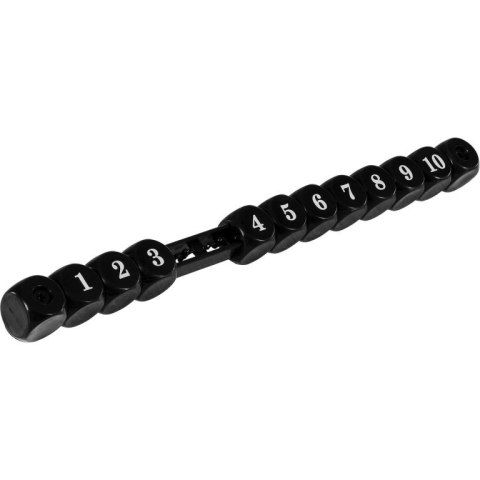 TUNIRO - dwa liczniki manualne kostki do piłkarzyków, czarny-szary