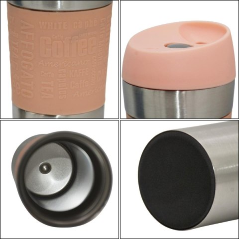 KUBEK TERMICZNY TURYSTYCZNY EXCELLENT HOUSEWARE 350L RÓŻOWY