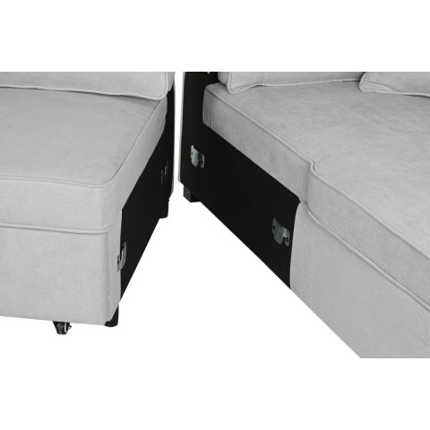 Kanapa z Funkcją Spania Home ESPRIT Szary Nowoczesny 298 x 154 x 92 cm