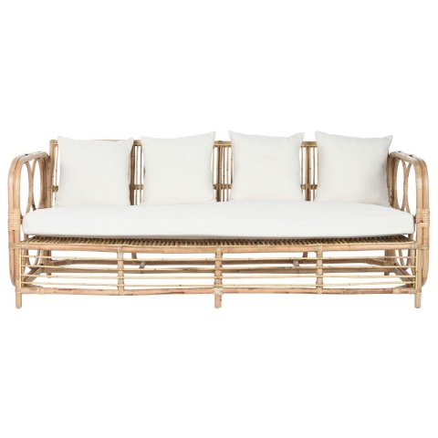 Sofa Home ESPRIT Biały Naturalny 192 x 72 x 75 cm