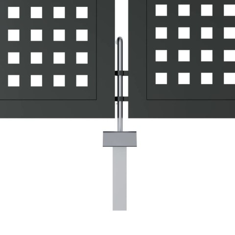 Brama ogrodowa, antracytowa, 300x150 cm, stal