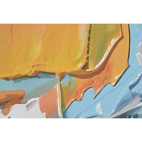 Płótno Home ESPRIT Abstrakcyjny Miejska 122,5 x 3,5 x 82,5 cm (2 Sztuk)