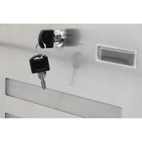 Skrzynka na listy stojąca ze stali nierdzewnej 120 cm