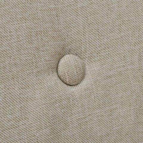 Krzesła do jadalni, 4 szt., beżowe, tkanina i lity dąb