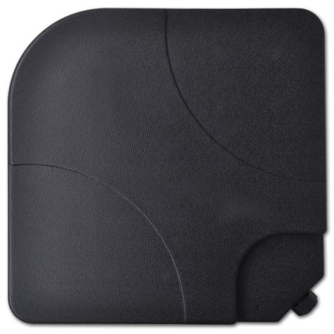 Parasol ogrodowy z przenośną, aluminiową podstawą, zielony