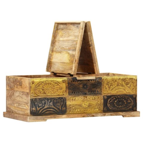 Stolik kawowy, 100x50x35 cm, lite drewno mango