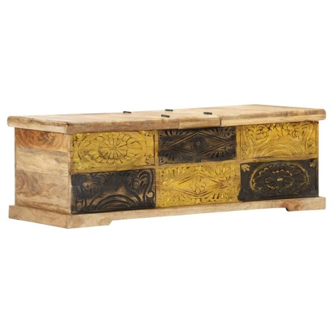 Stolik kawowy, 100x50x35 cm, lite drewno mango