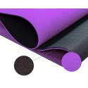 Mata do jogi fitness antypoślizgowa 190×100×0,6cm, fioletowa
