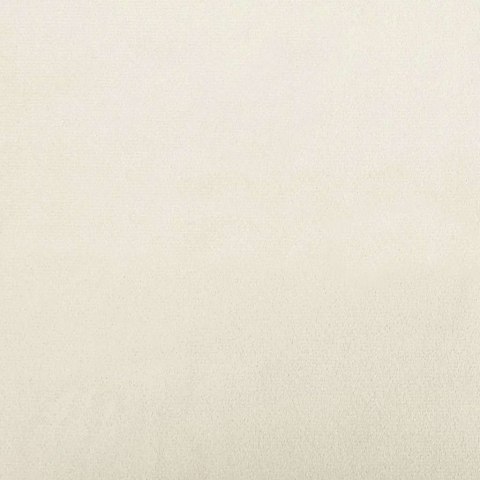 Sofa welurowa z poduszką z poduszką 3 pcs Kremowy 208 cm Aksamit