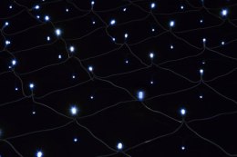 Świąteczna LED świetlna sieć - 2 x 2 m, 160 LED, zimna biel
