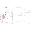 Profesjonalny, składany namiot imprezowy, 3 ściany, 3x4 m, stal