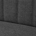 Sofa, 117x55,5x77 cm, ciemnoszara, tkanina