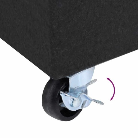 Stojak pod parasol, czarny, 45x25x8 cm, granitowy