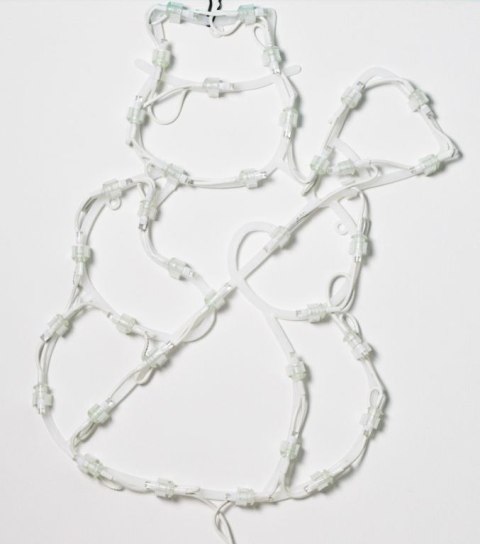 Świąteczna dekoracja LED w oknie - Bałwan - 40 cm