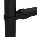 Ogrodzenie ogrodowe z włócznią, stalowe, 892,5 x 175 cm, czarne