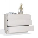 Komoda AMBER 3S Szafka 3 Szuflady Do Sypialni Salonu KASZMIR Beż