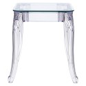 Stół Ghost 62x62cm transparentny