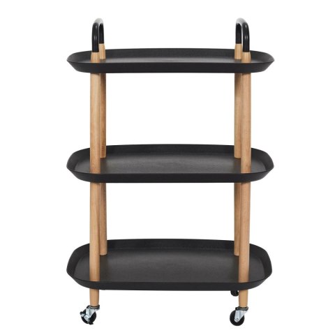 Wózek/ stolik Kaleo czarny/ naturalny