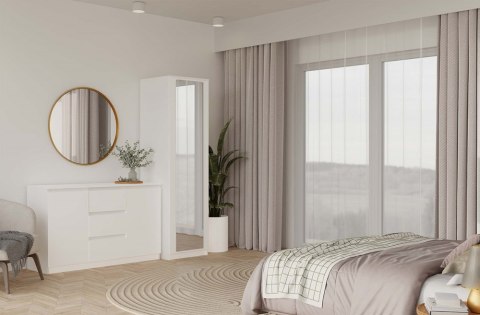 Szafa Malwa SD-50 z Lustrem BIAŁY