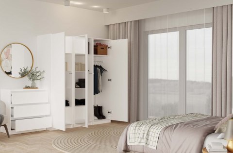 Szafa Malwa SD-50 z Lustrem BIAŁY