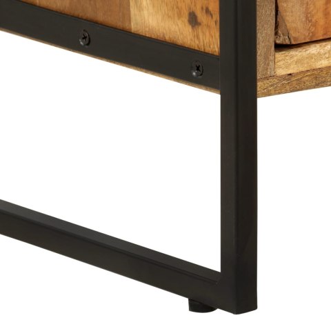 Regał na książki, 4 poziomy, 124x30x180 cm, drewno z odzysku