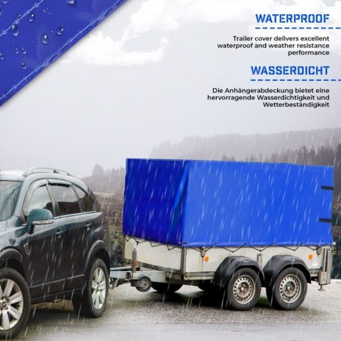 JAGO Plandeka na przyczepkę 207,5 x 115 x 90 cm, 500g / m2