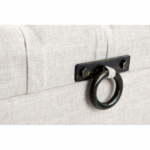 Taboret DKD Home Decor Beżowy Płótno Drewno MDF (122 x 47 x 43 cm)