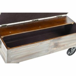 Taboret DKD Home Decor Jodła Czarny Beżowy Brązowy Poliester (100 x 51 x 77 cm)