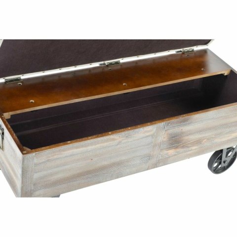 Taboret DKD Home Decor Jodła Czarny Beżowy Brązowy Poliester (100 x 51 x 77 cm)