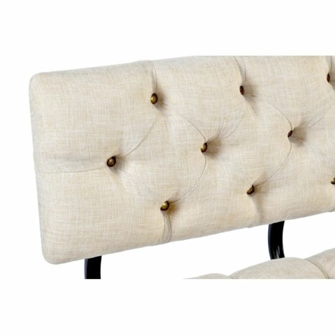 Taboret DKD Home Decor Jodła Czarny Beżowy Brązowy Poliester (100 x 51 x 77 cm)