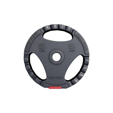 Gorilla Sports Dysk z powłoką, wypełnienie cementowe, 5 kg