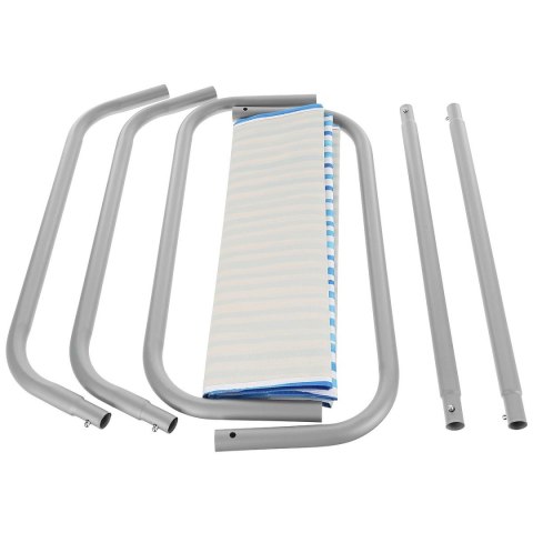 LEŻAK OGRODOWO - PLAŻOWY SKŁADANY I TORBA BLUE LINES