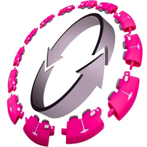 HULA HOP Z MASAŻEREM OBCIĄŻENIEM I LICZNIKIEM FUKSJA ENERO FIT