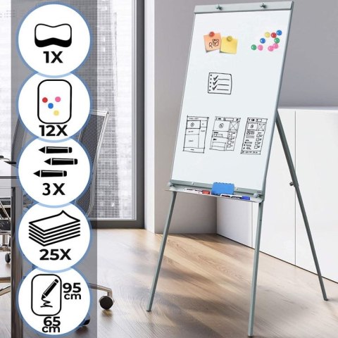 Tablica flipchart, biała, 60 x 90 cm