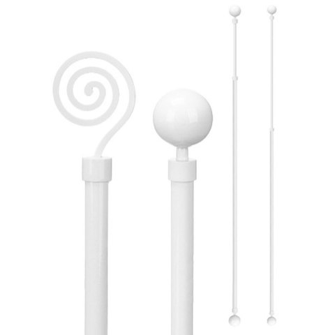 Karnisz Gift Decor Rozsuwany 160-320 cm (24 Sztuk)