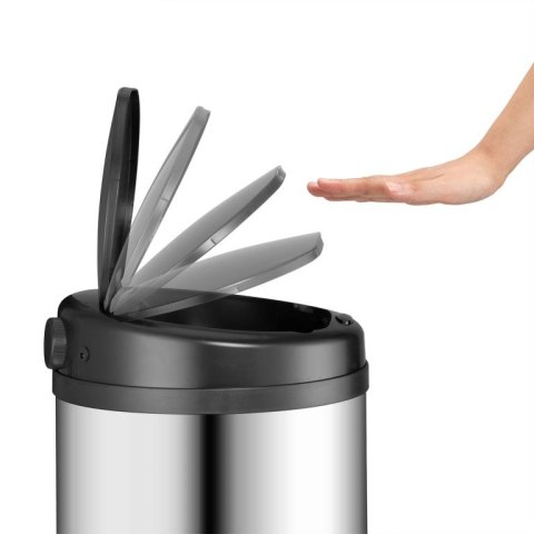 Automatyczny kosz na śmieci 50 l z czujnikiem, stal