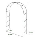 Zestaw 2 ogrodowych łuków do roślin pnących, 240 cm