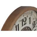 Zegar Ścienny Home ESPRIT Biały Naturalny Szkło drewno sosnowe Cottage 80 x 8 x 80 cm