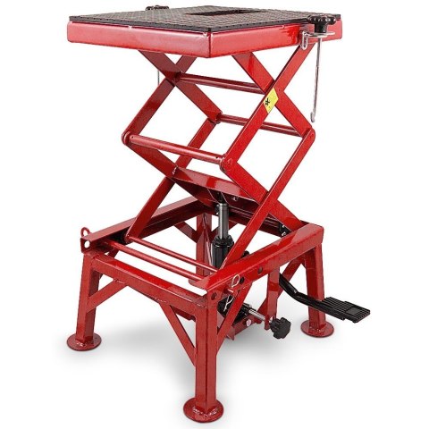 Podnośnik nożycowy Hydrauliczny mobilny Stalowy 135KG do motocykla