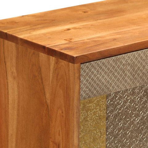 Szafka z litego drewna akacjowego, 80x30x75 cm