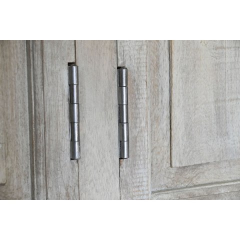 Ekspozytor stojący Home ESPRIT Biały Drewno mango 135 x 50 x 210 cm