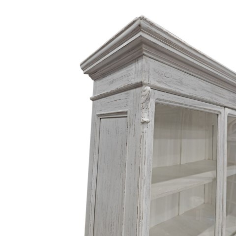 Ekspozytor stojący Home ESPRIT Biały Drewno mango