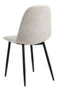 Krzesło Celia szare jasne/ czarne