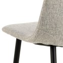 Krzesło Celia szare jasne/ czarne